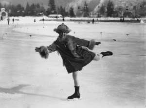 Sonja Henie at Chamonix